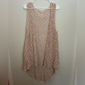 Crochet Lace Kimono - Do everything in Love - EUC